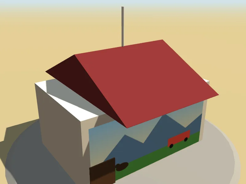 Mural Town Hall, a low-poly model in Roo Road Rescue