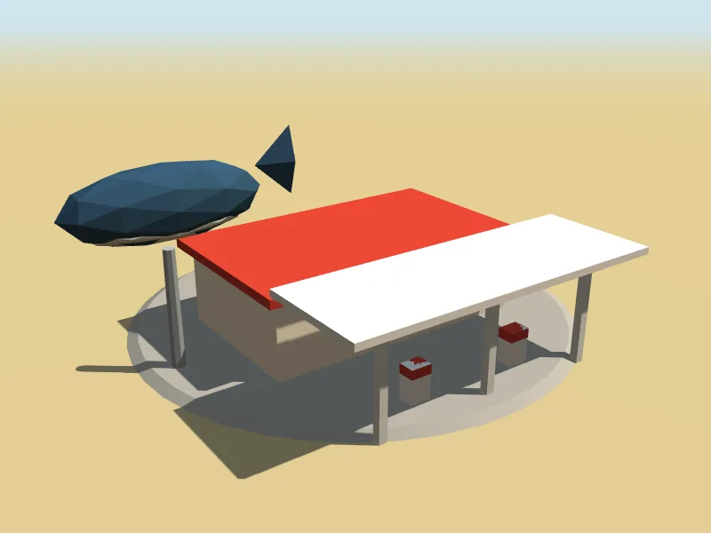 Edge of Nowhere Roadhouse, a low-poly model in Roo Road Rescue