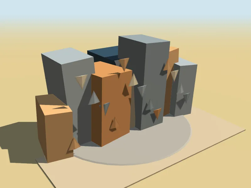 Shard Square, a low-poly model in Roo Road Rescue